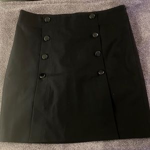 Loft Black Shift “Sailor” Skirt, Size 10 NWT